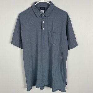 Patagonia Mens Short Sleeve Polo Shirt Size XXL Squeaky Clean Striped 52776‎ Top